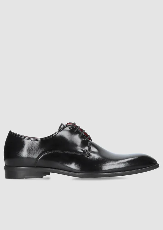 Czarne półbuty Kevin — Konopka Shoes