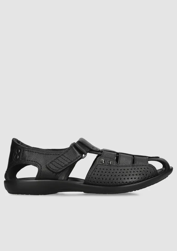 Czarne sandały Edmund — Konopka Shoes