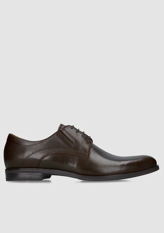 Brązowe półbuty Richard — Konopka Shoes