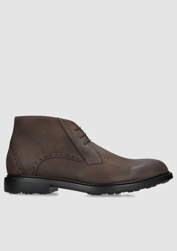 Brązowe trzewiki Tytus II — Konopka Shoes