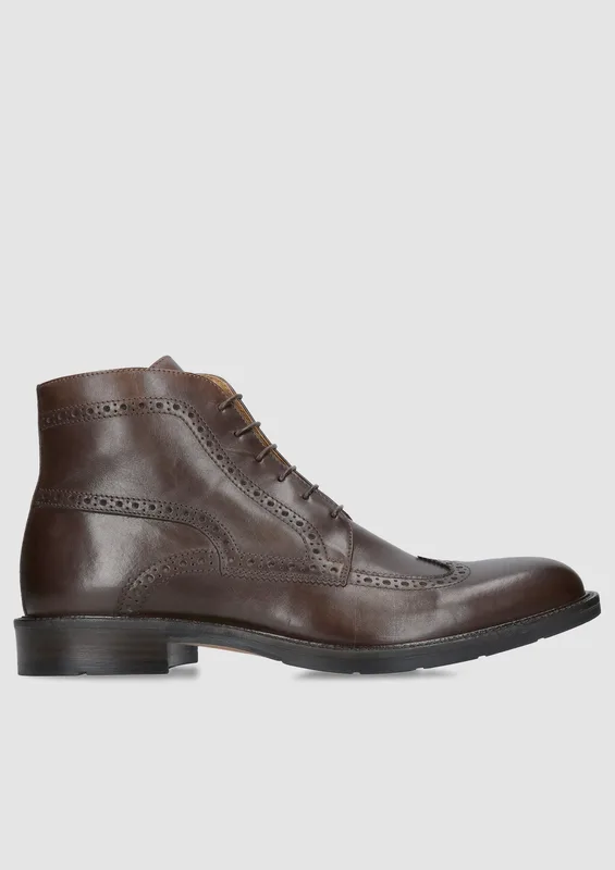 Brązowe trzewiki Marceli II — Konopka Shoes