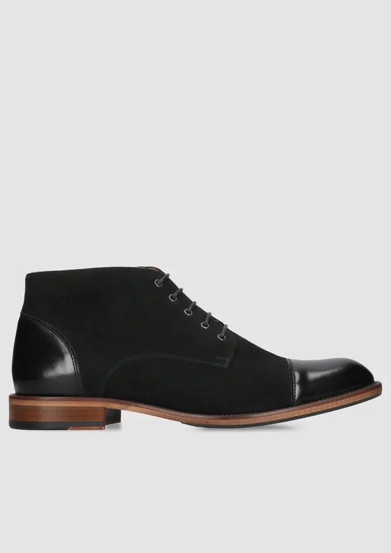 Czarne trzewiki Tomy II — Konopka Shoes