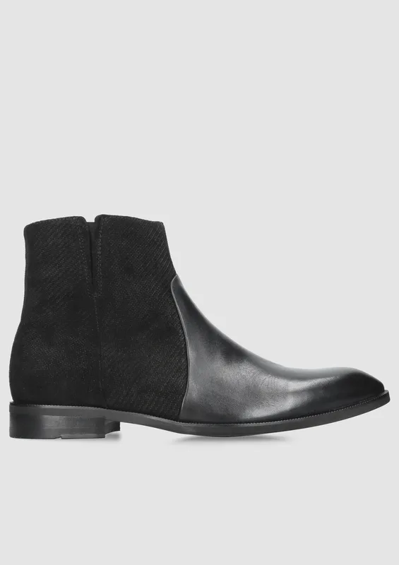 Czarne trzewiki Sergio — Konopka Shoes