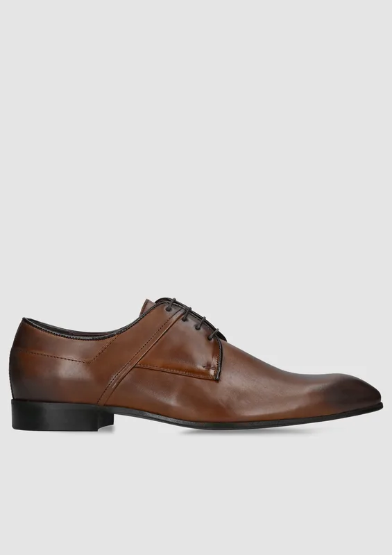 Brązowe półbuty Kevin — Konopka Shoes