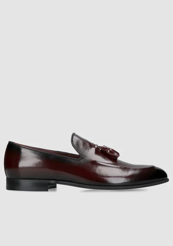 Bordowe półbuty Hugo — Konopka Shoes