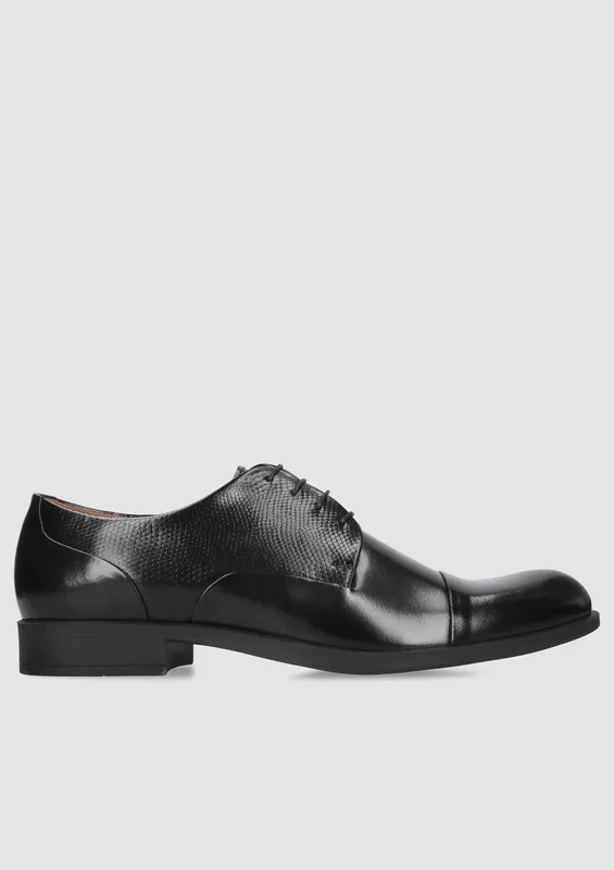 Czarne półbuty Erik — Konopka Shoes