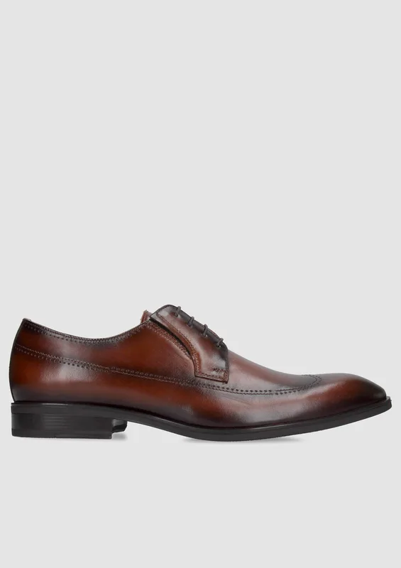 Brązowe półbuty Parker — Konopka Shoes
