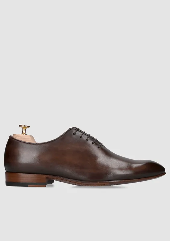 Brązowe półbuty Gold Gold Collection — Konopka Shoes