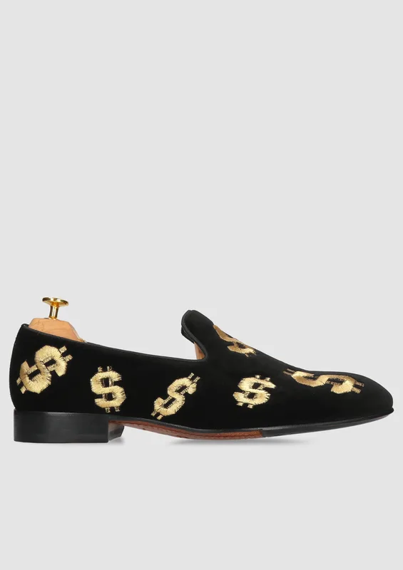 Czarne półbuty Kevin Gold Collection — Konopka Shoes