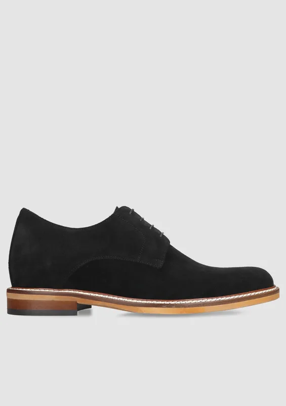 Czarne podwyższające Bruce + 7 cm — Konopka Shoes