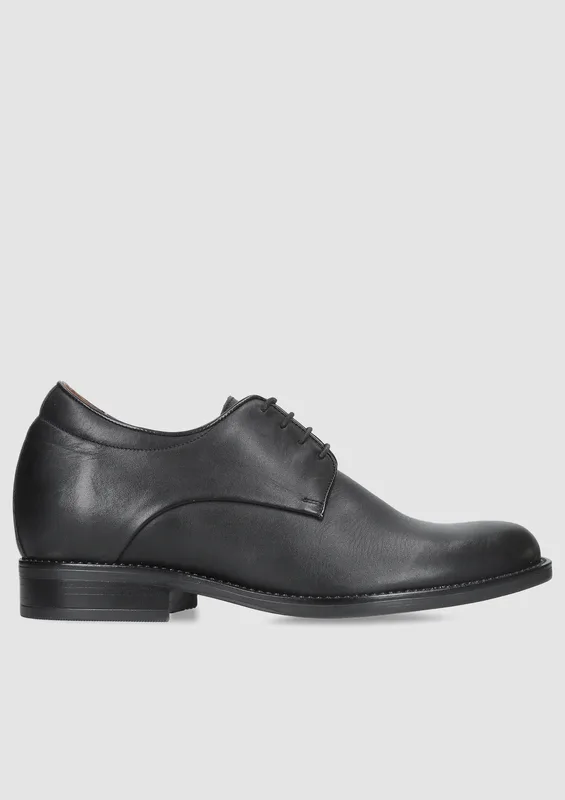 Czarne buty podwyższające Bruce +7 cm — Konopka Shoes