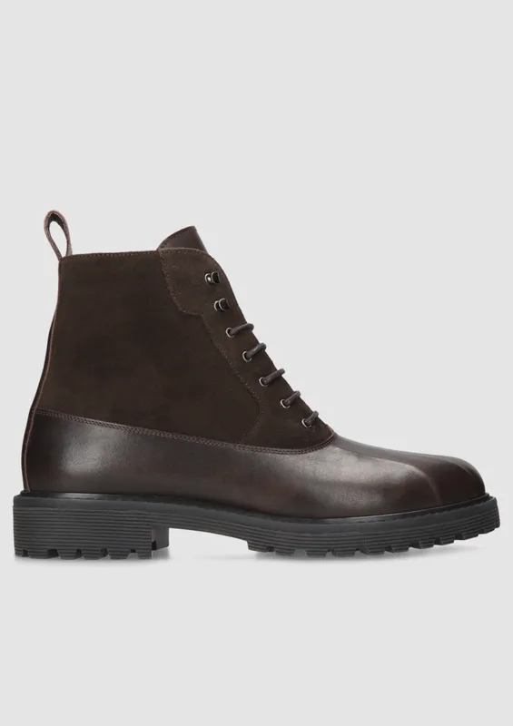 Brązowe trzewiki Aksel — Konopka Shoes
