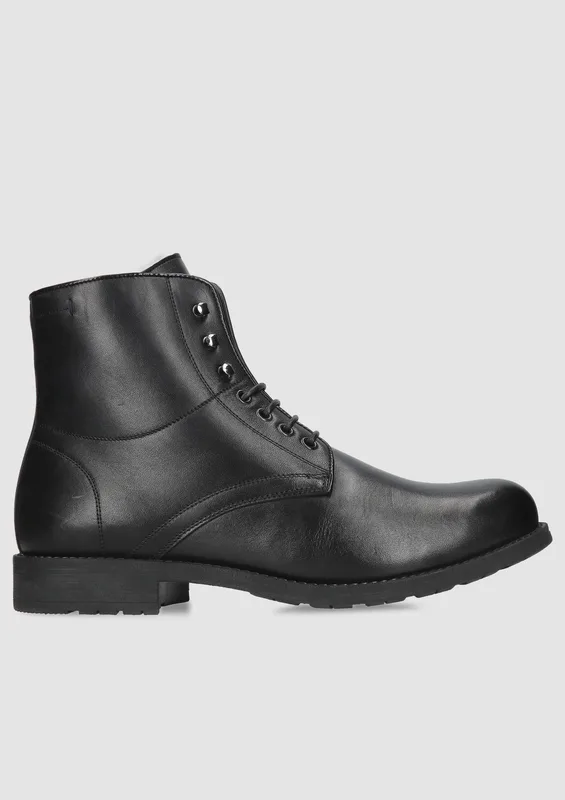 Czarne trzewiki Kristian — Konopka Shoes