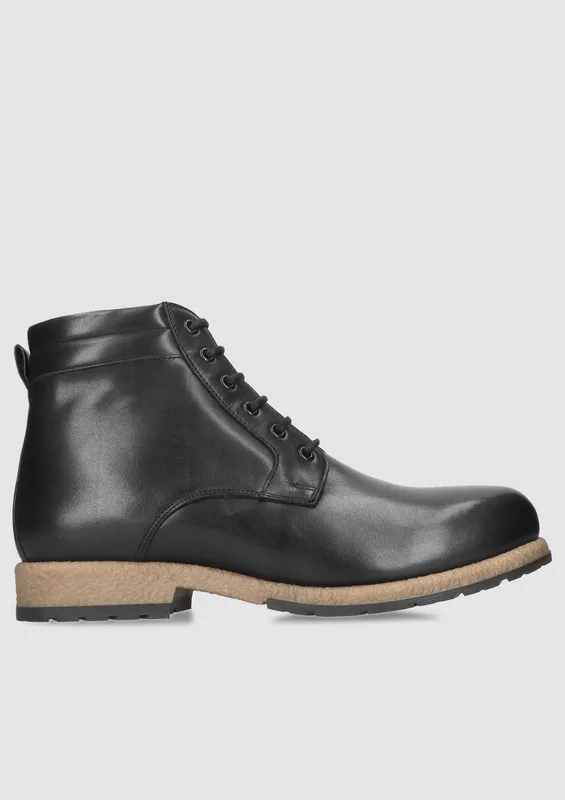 Czarne trzewiki Lucas — Konopka Shoes