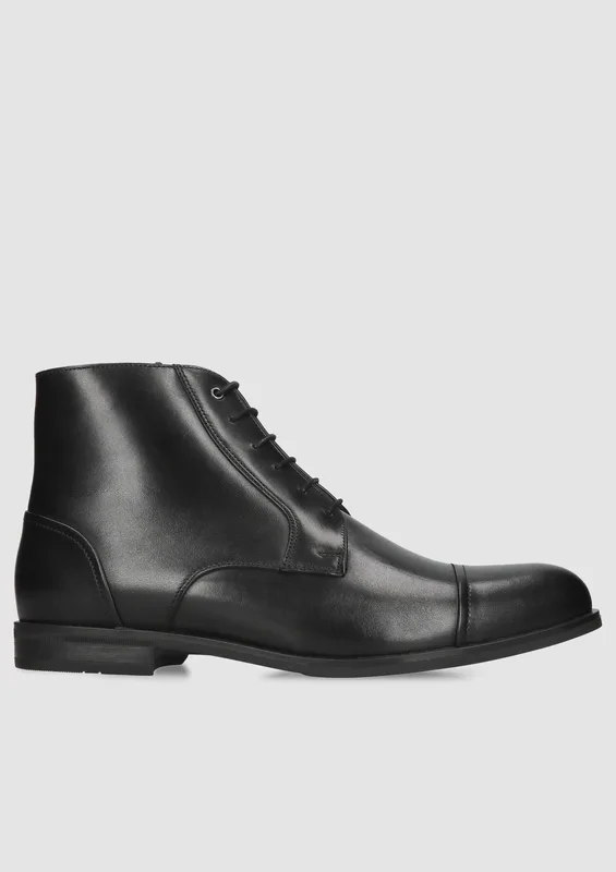 Czarne trzewiki Henrik — Konopka Shoes