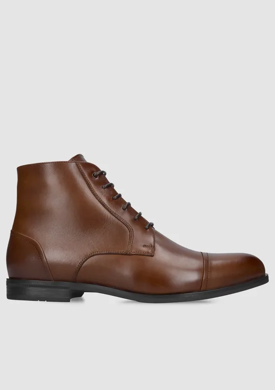 Brązowe trzewiki Henrik — Konopka Shoes