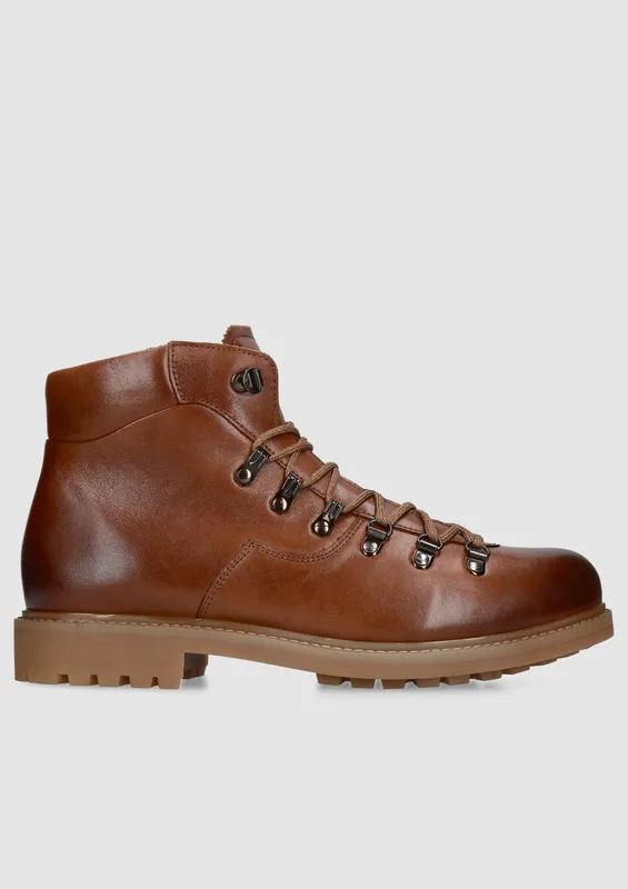 Brązowe trzewiki Olivier — Konopka Shoes