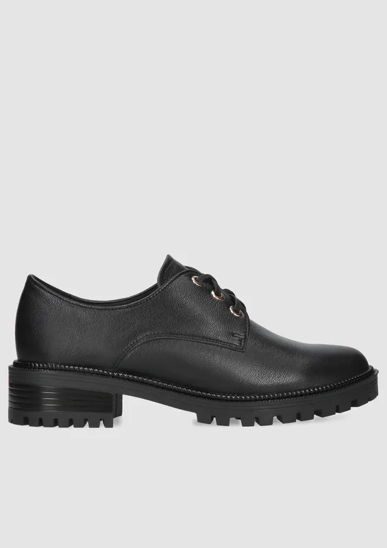 Czarne Półbuty Norene — Konopka Shoes