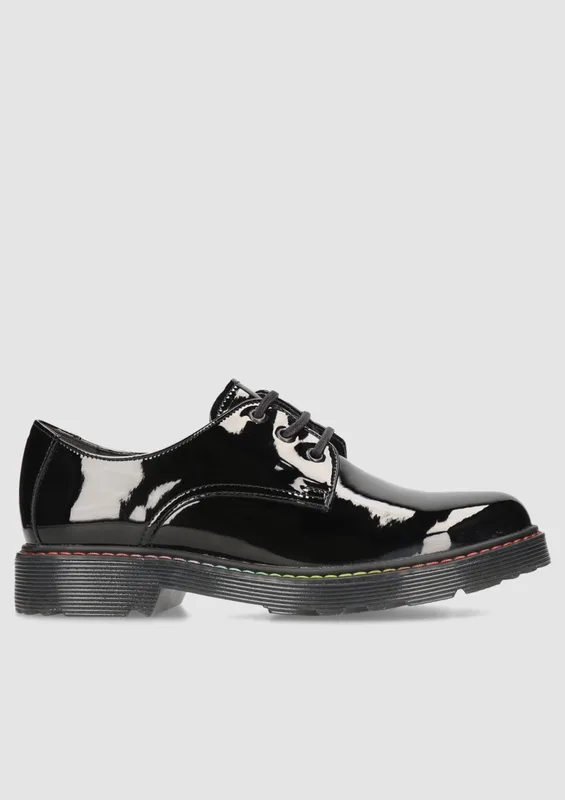 Czarne półbuty Norene — Konopka Shoes
