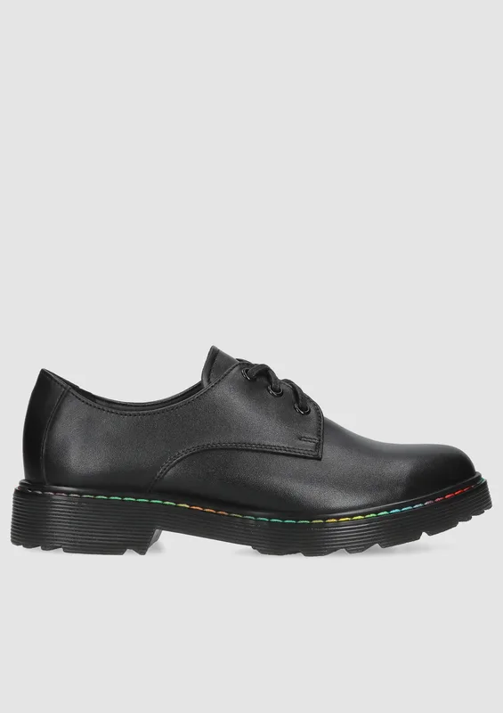 Czarne półbuty Norene — Konopka Shoes