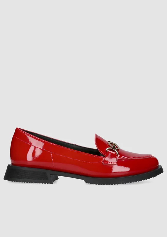 Czerwone loafersy Julia — Konopka Shoes