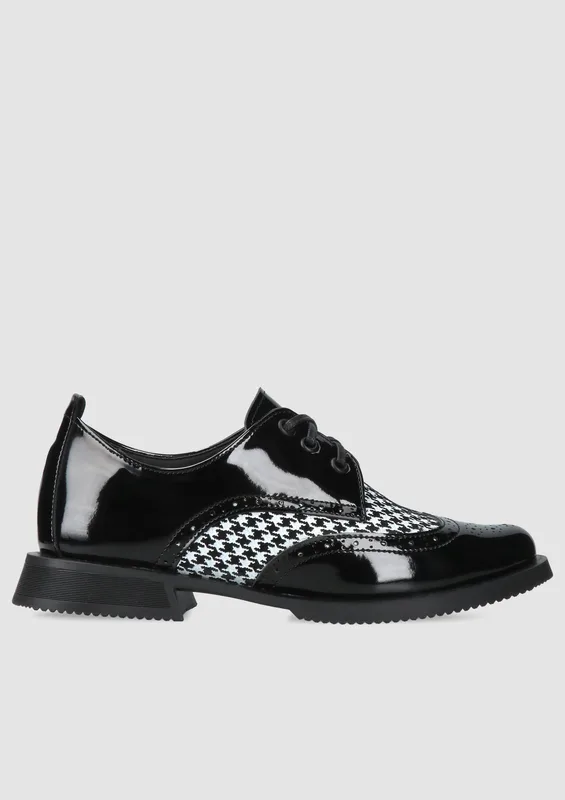 Czarne półbuty Julia — Konopka Shoes