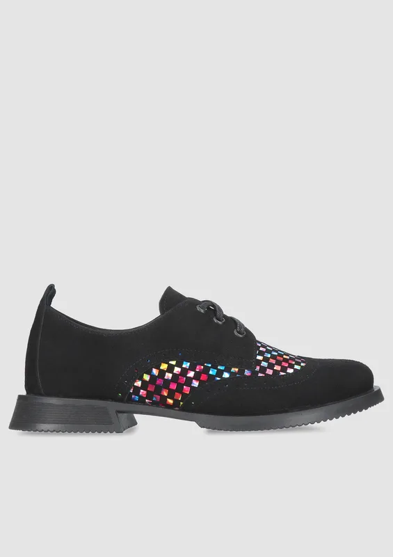 Czarne półbuty Julia — Konopka Shoes