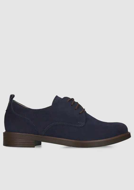 Granatowe półbuty Emma — Konopka Shoes