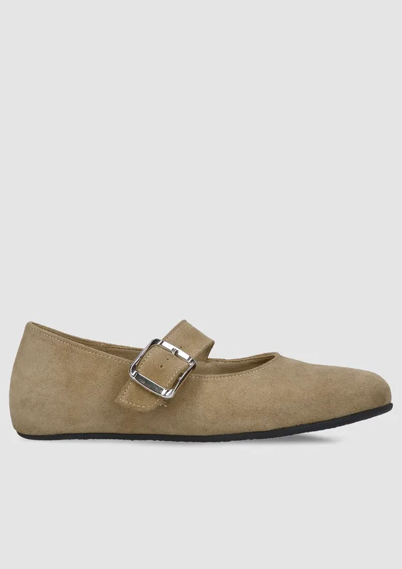 Beżowe półbuty Barefoot — Konopka Shoes
