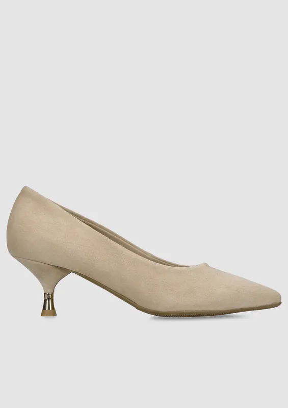 Beżowe szpilki Sofia — Konopka Shoes