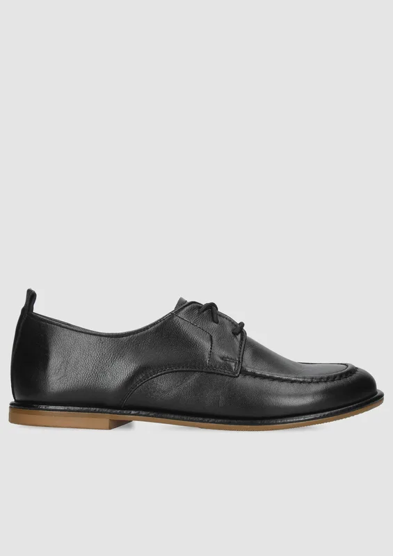 Czarne półbuty Barefoot — Konopka Shoes