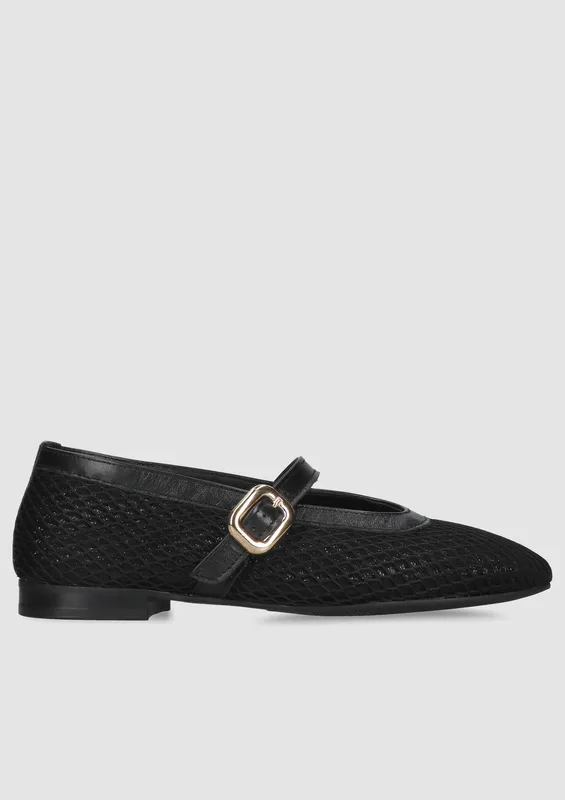 Czarne baleriny Luisa — Konopka Shoes