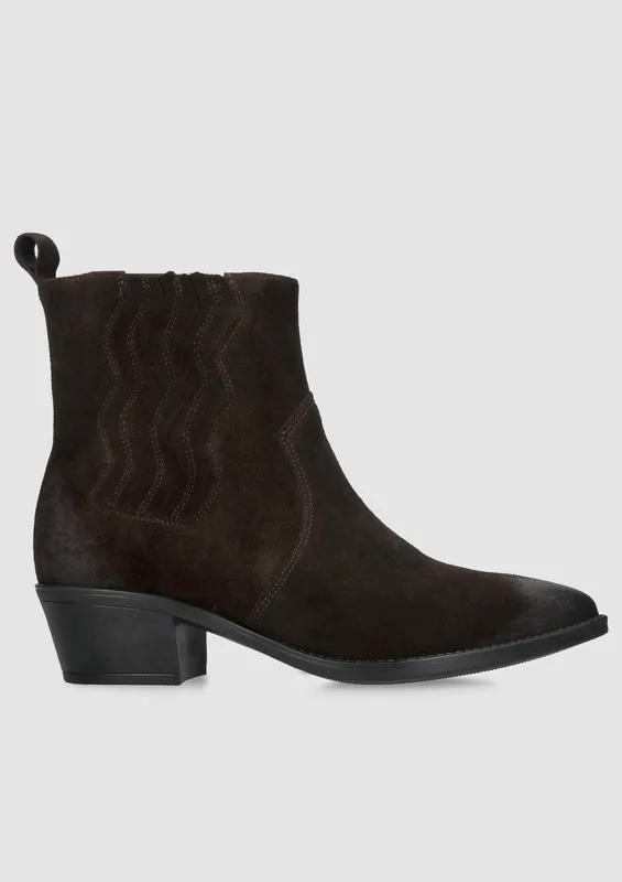 Brązowe kowbojki Carmen — Konopka Shoes
