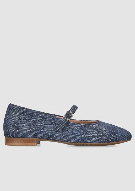 Granatowe baleriny Luisa — Konopka Shoes