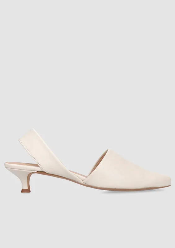 Beżowe czółenka Maelle — Konopka Shoes
