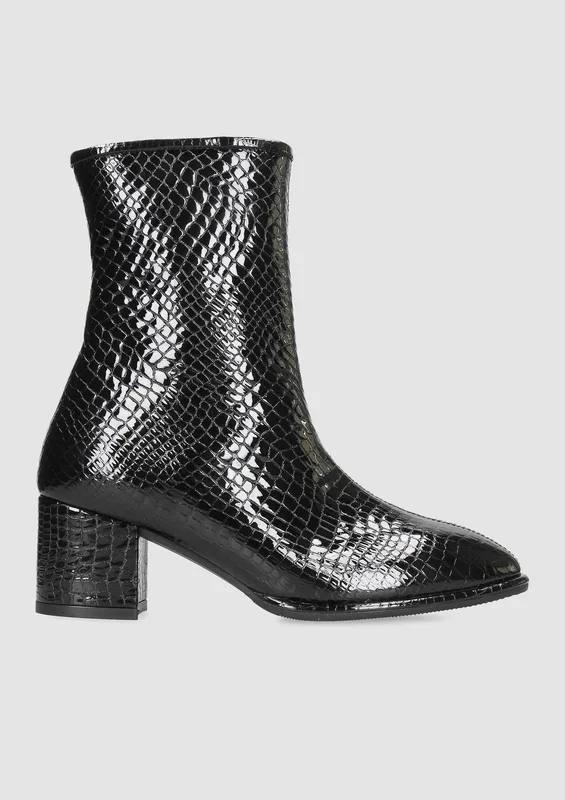Czarne botki Lorena — Konopka Shoes