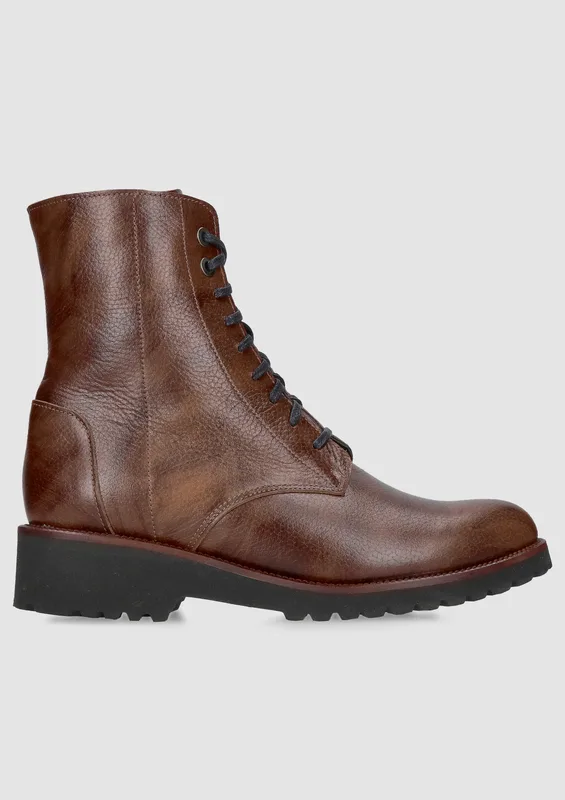 Brązowe botki Tina — Konopka Shoes