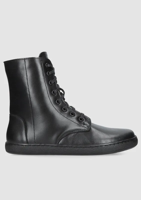 Czarne botki Barefoot — Konopka Shoes