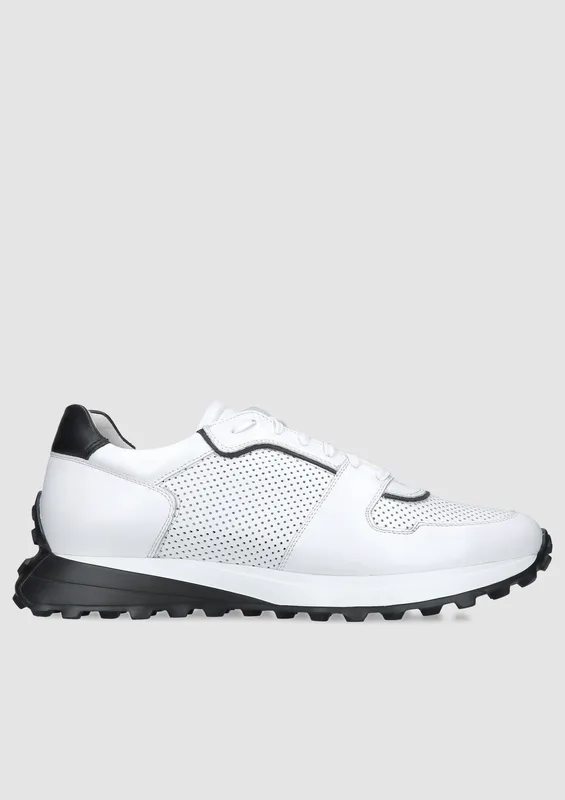 Białe sneakersy Cillian — Konopka Shoes