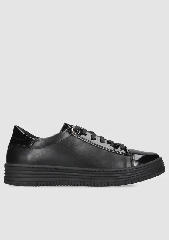 Czarne sneakersy Fabio — Konopka Shoes