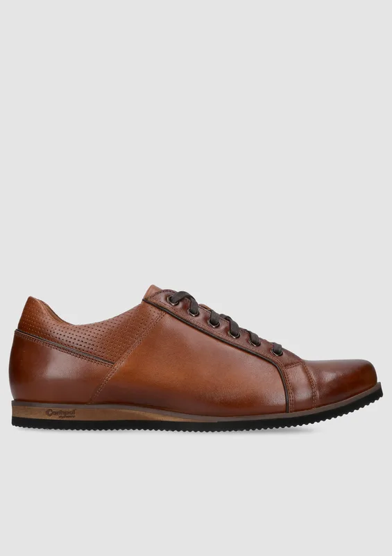 Brązowe półbuty Ksawery — Konopka Shoes