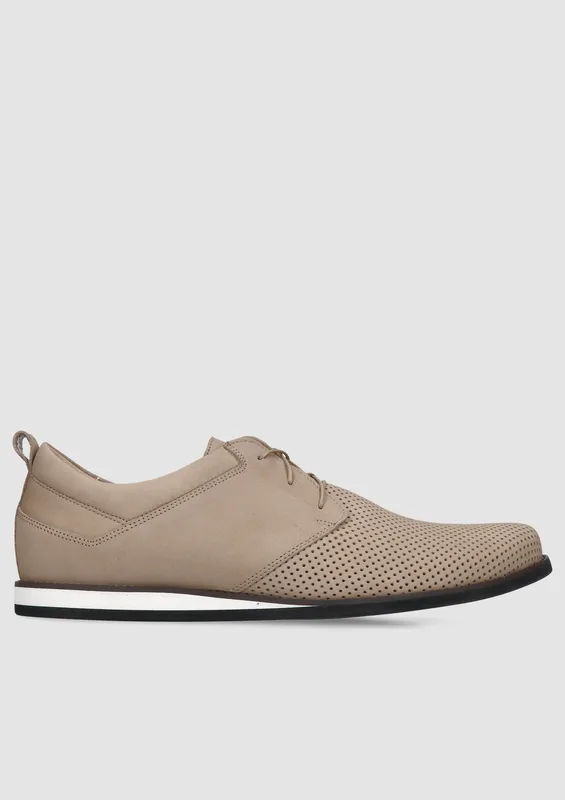 Beżowe półbuty Ksawery — Konopka Shoes