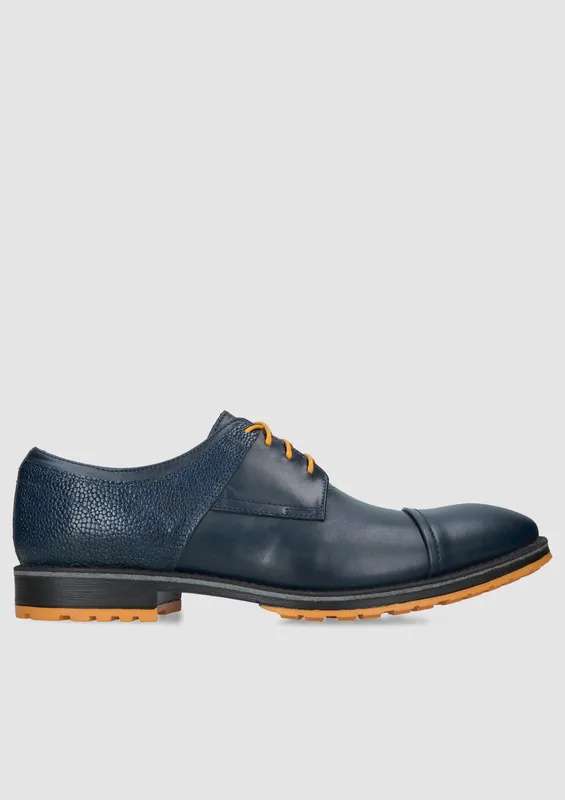 Granatowe półbuty Philipp — Konopka Shoes