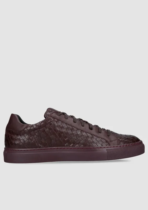 Bordowe sneakersy Fotyn — Konopka Shoes