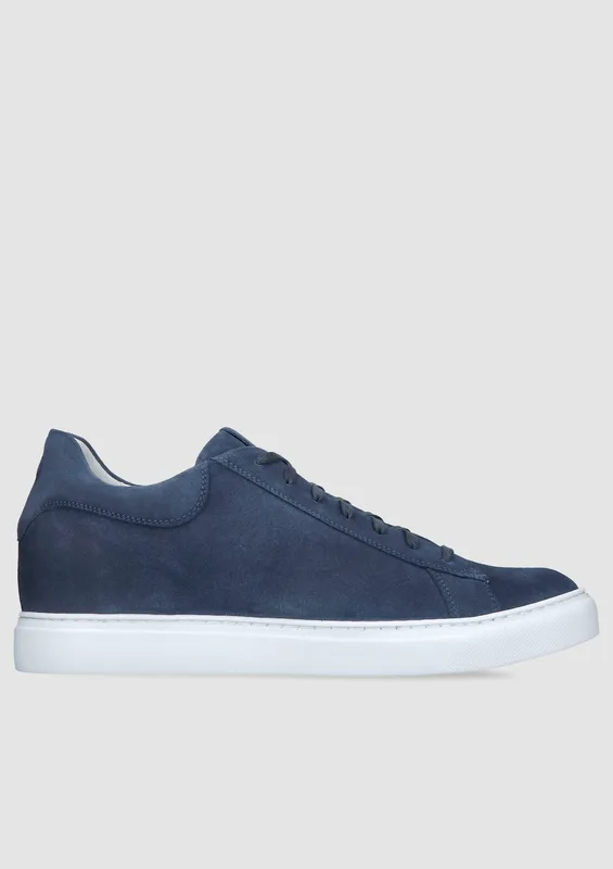 Granatowe buty podwyższające Xavier +6 cm — Konopka Shoes