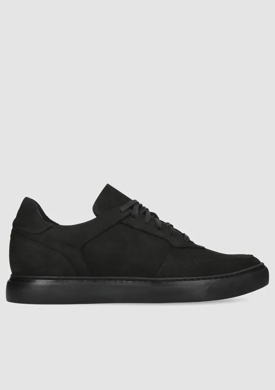 Czarne buty podwyższające Xavier +6 cm — Konopka Shoes