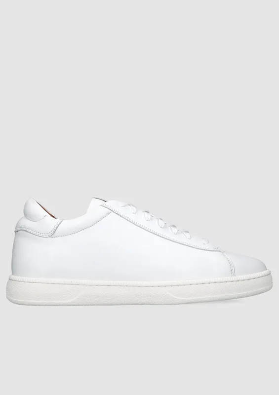 Białe buty podwyższające Nico +6 cm — Konopka Shoes