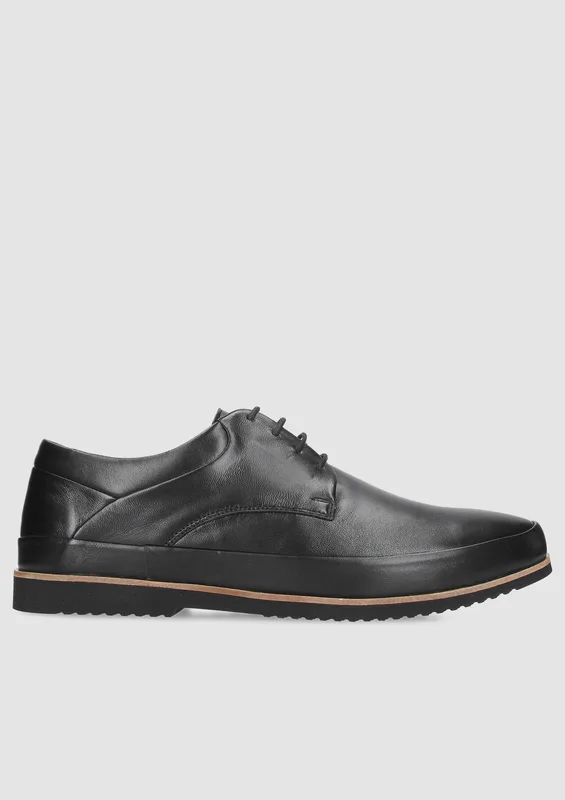 Czarne półbuty Kimi — Konopka Shoes
