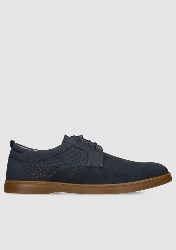 Granatowe półbuty Elliot — Konopka Shoes