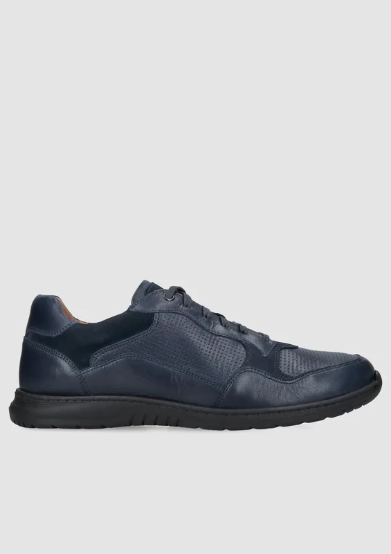 Granatowe sneakersy Edgar — Konopka Shoes